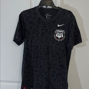 Vintage Gray Ltd edition UGA Georgia Bulldogs AOP old dog 100 year T shirt S